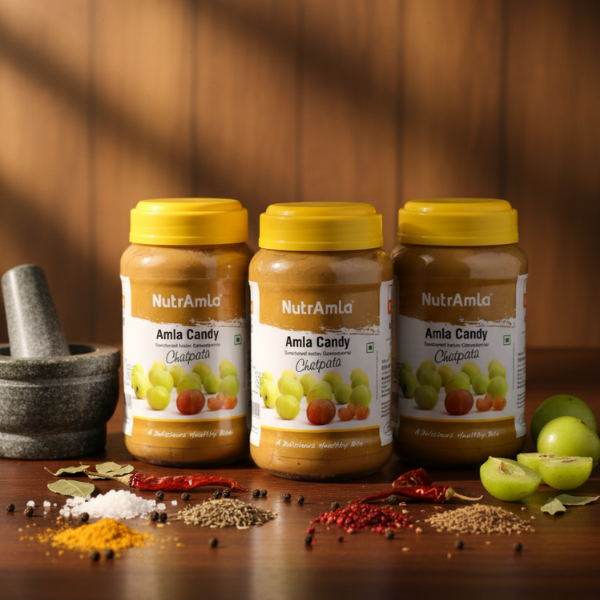 Amla Candy Chatpata 500 Gm Buy 2 get 1 Free + Amla Drink (Sharbat) Free