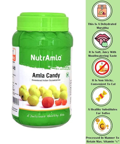 Amla Candy Pieces Jar 500g + 2 Packets Free