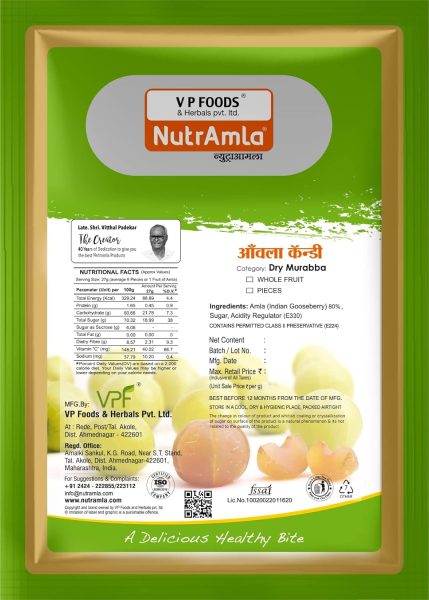 Amla Candy Bag Whole Fruit 1800gm Combo Pack