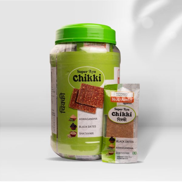 Super Ayu Chikki – Ashwagandha, Black Dates & Shatavari