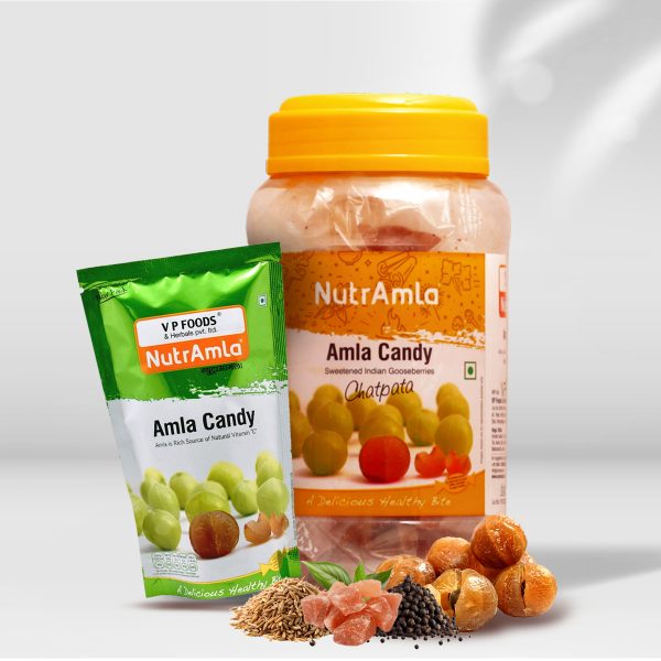 Chatpata Amla Candy Jar 500g + Amla Candy Pieces 200g Pouch