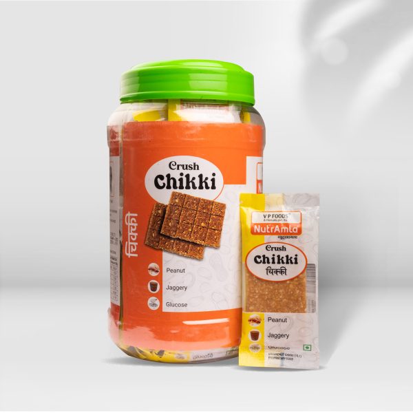 Crush Chikki – Peanut, Jaggery and Glucose