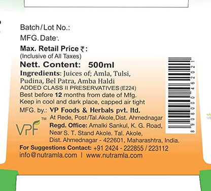 Amla and Herbs Mix Juice - 500ml + 500ml Combo Pack