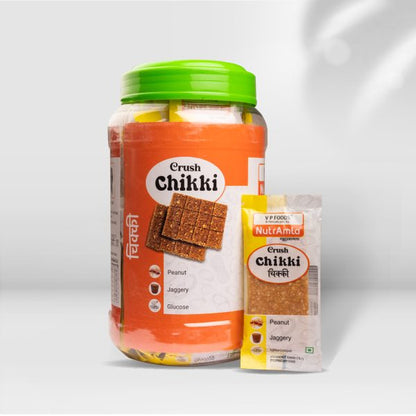 Crush Chikki – Peanut, Jaggery and Glucose
