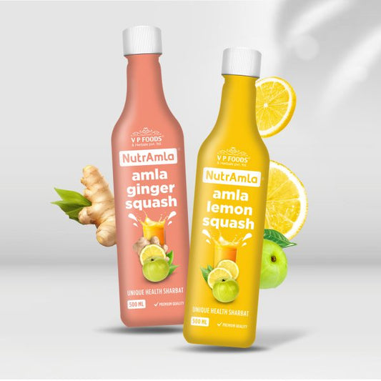 Amla Lemon 500ml + Amla Ginger 500ml Combo